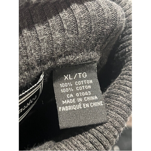 Studio Classics  100% Cotton Gray Ribbed Turtleneck  XL - Picture 4 of 5